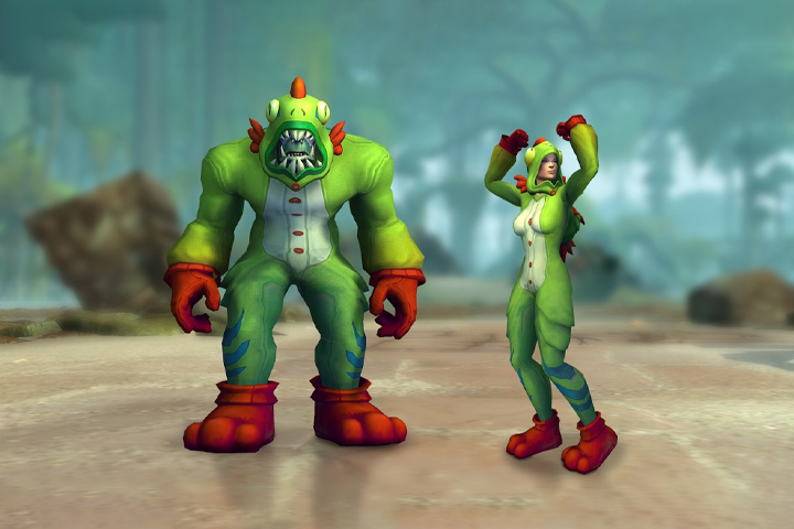 Green Snugglefin Murloc Romper - TW